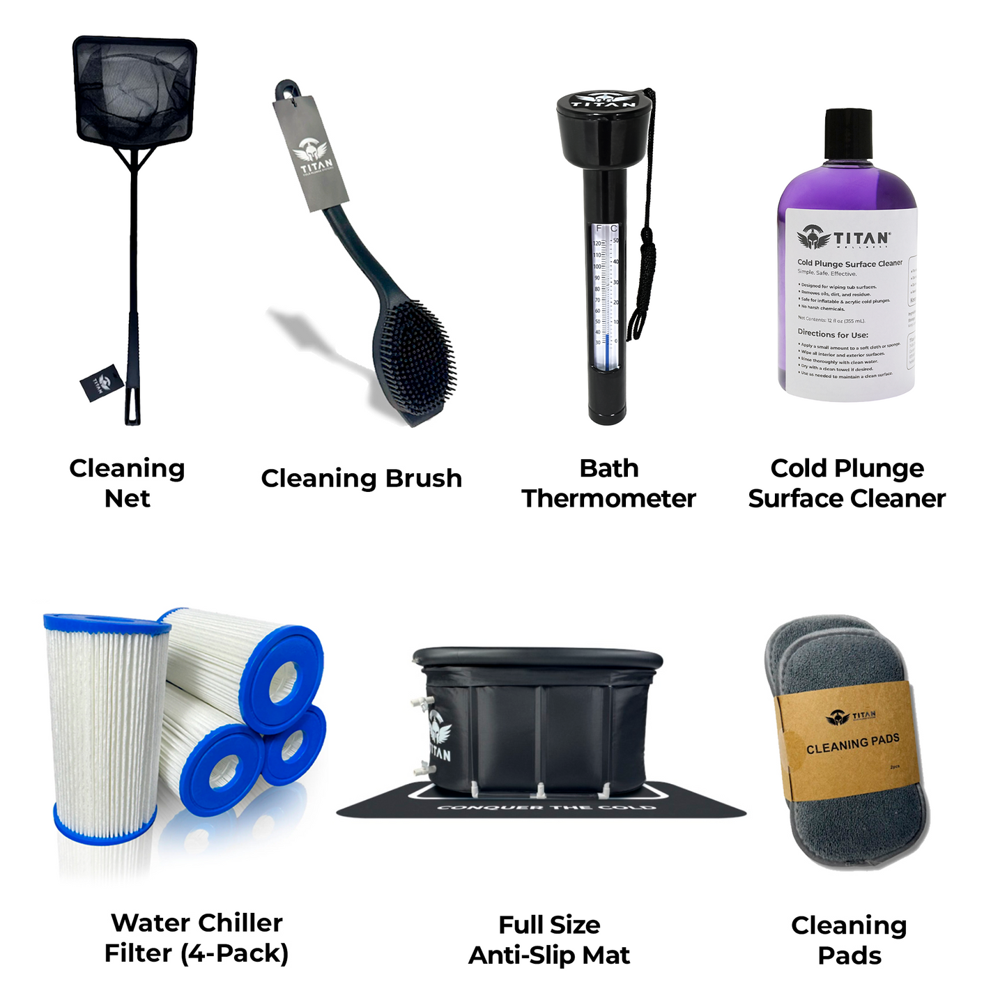 Bravo XL PRO Bundle: Filter 4-Pack, Cleaning Brush, Cleaning Pads, Cleaning Net, Full-Size Neoprene Anti-Slip Mat, Surface Cleaner, and Thermometer