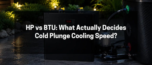 Titan Wellness HP vs BTU comparison for cold plunge chillers.