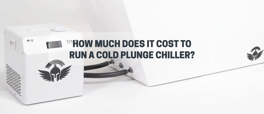 Titan Wellness water chiller connected to a cold plunge tub, cost to run a cold plunge chiller