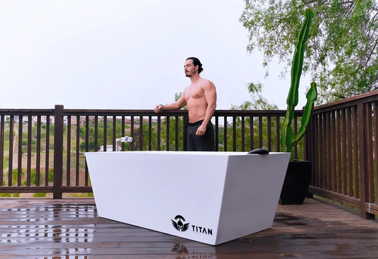 Cold plunge setup for post cold plunge routine steps