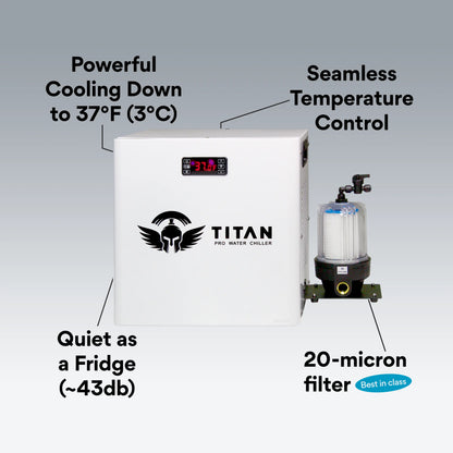 Cold Plunge Chiller White Titan Wellness