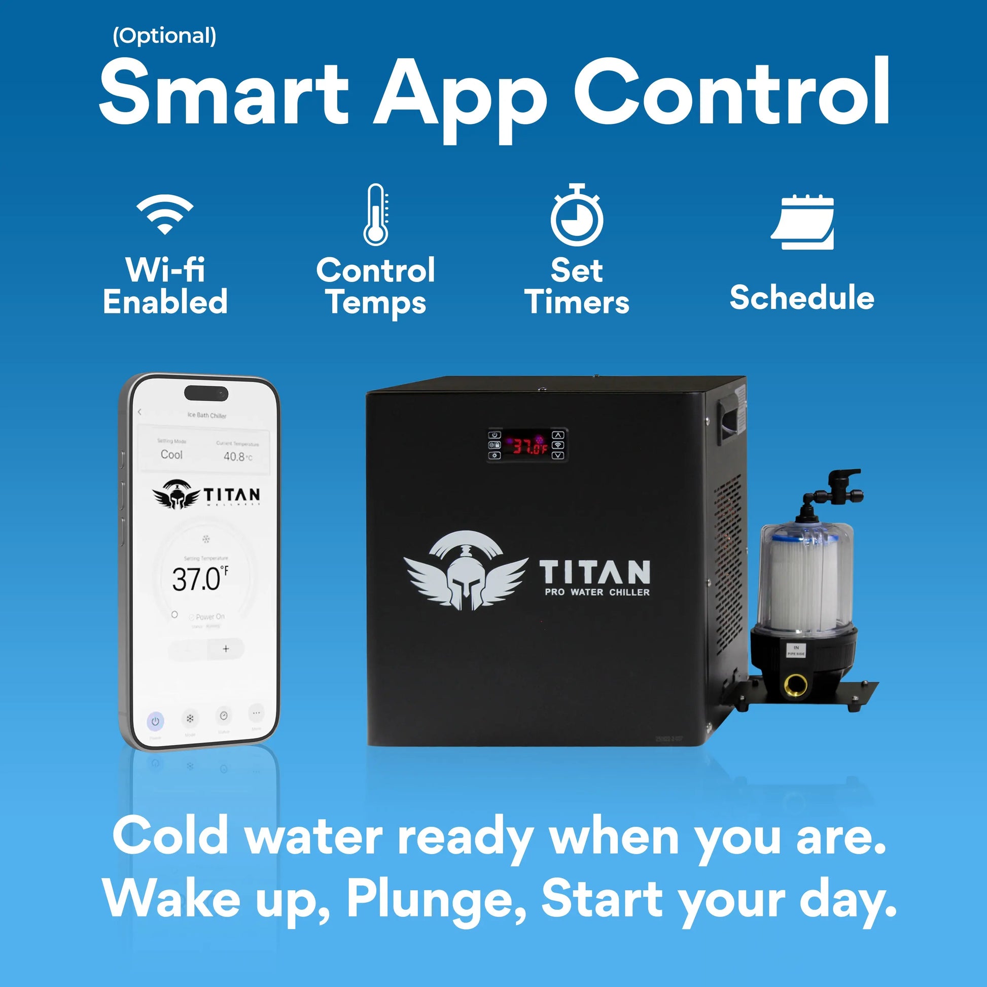 1/2 HP Universal Cold Plunge Chiller Titan Wellness