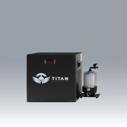 1/3 HP Universal Cold Plunge Chiller Titan Wellness black