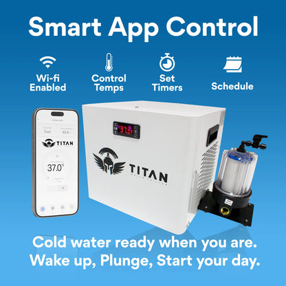 Cold Plunge Chiller White Titan Wellness