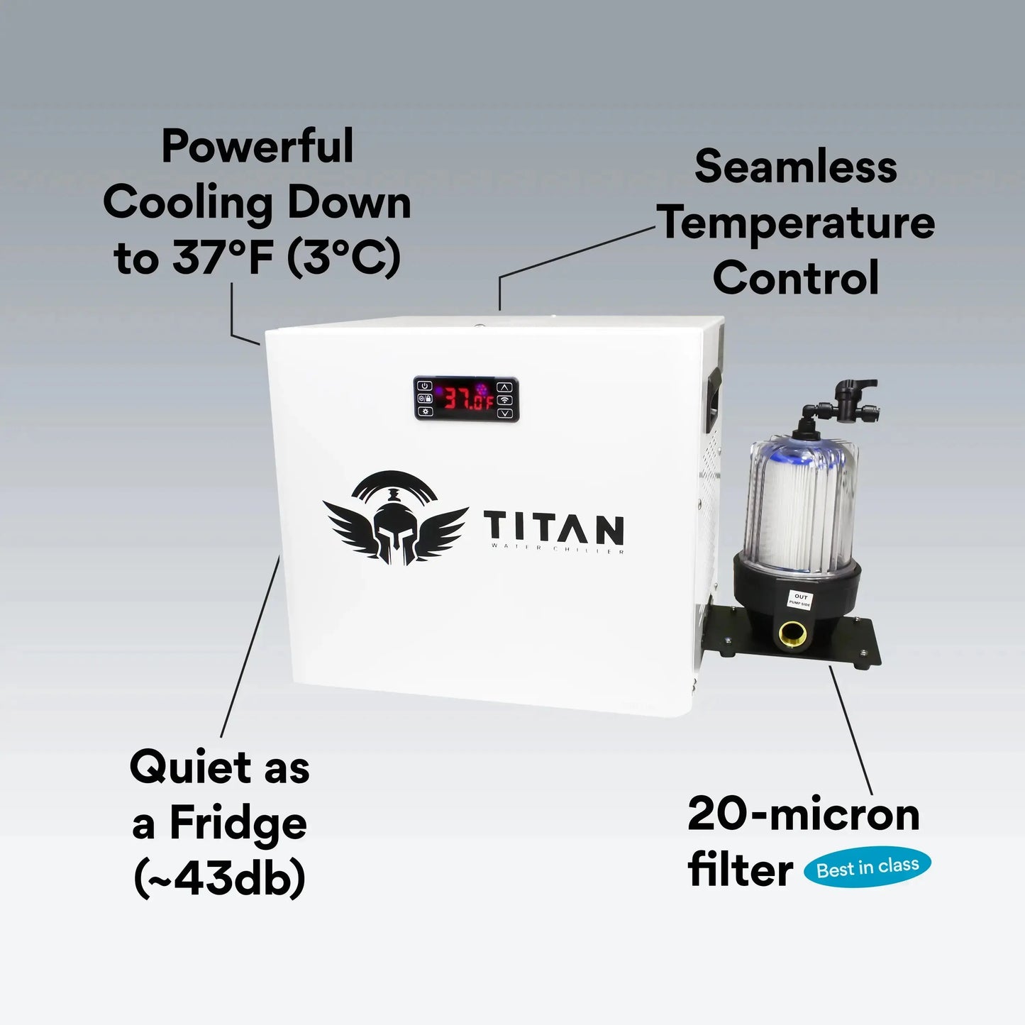 Apex Acrylic Cold Plunge Tub + Chiller Bundle Titan Wellness