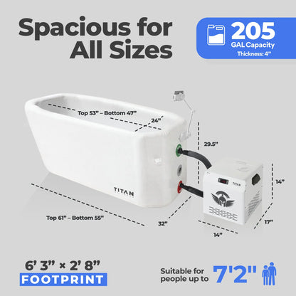 Arctic Triumph Cold Plunge Tub + Chiller Bundle