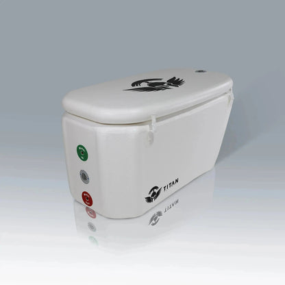 Arctic Triumph inflatable cold plunge tub with insulated lid for temperature retention and outdoor use
