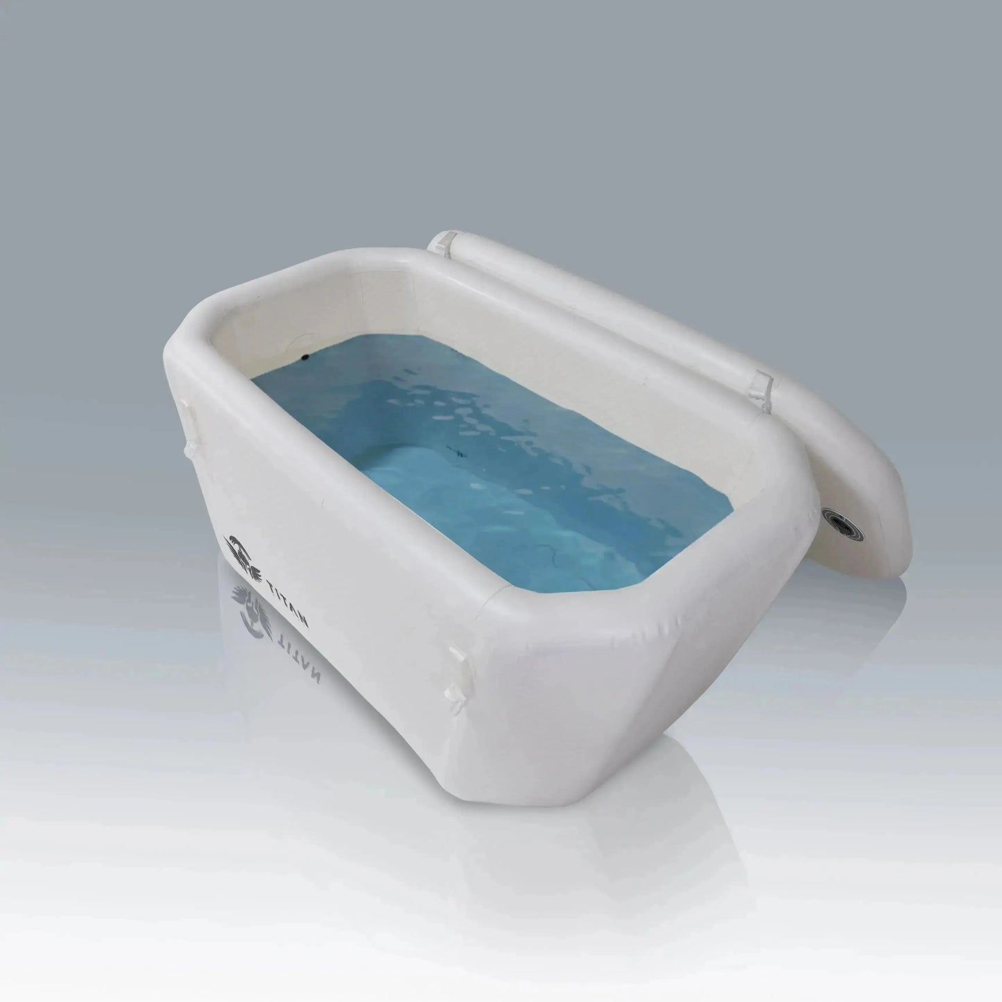 Arctic Triumph inflatable ice bath tub with insulated build and ergonomic full body cold plunge design
