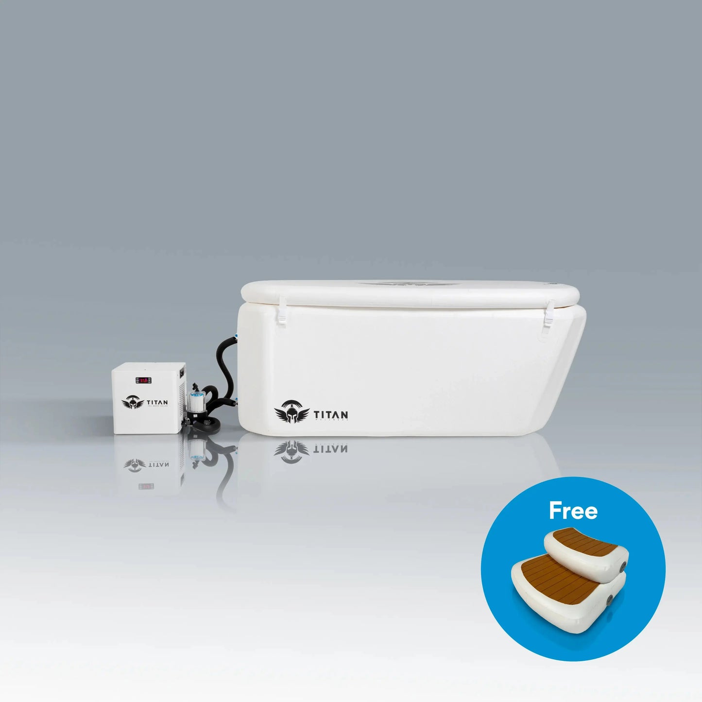 Arctic Triumph XL Ice Bath Pro cold therapy tub with high density insulation by Titan Wellness