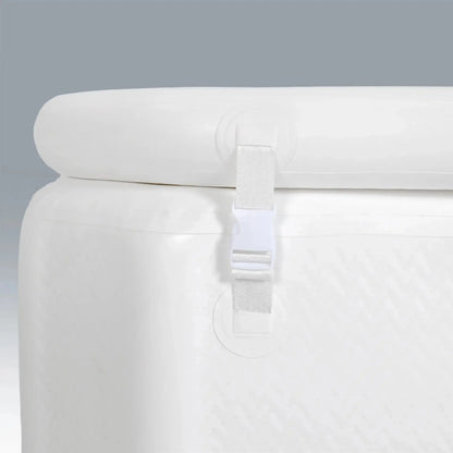 Arctic Triumph XL cold plunge insulated lid strap and buckle system for secure closure and temperature retention