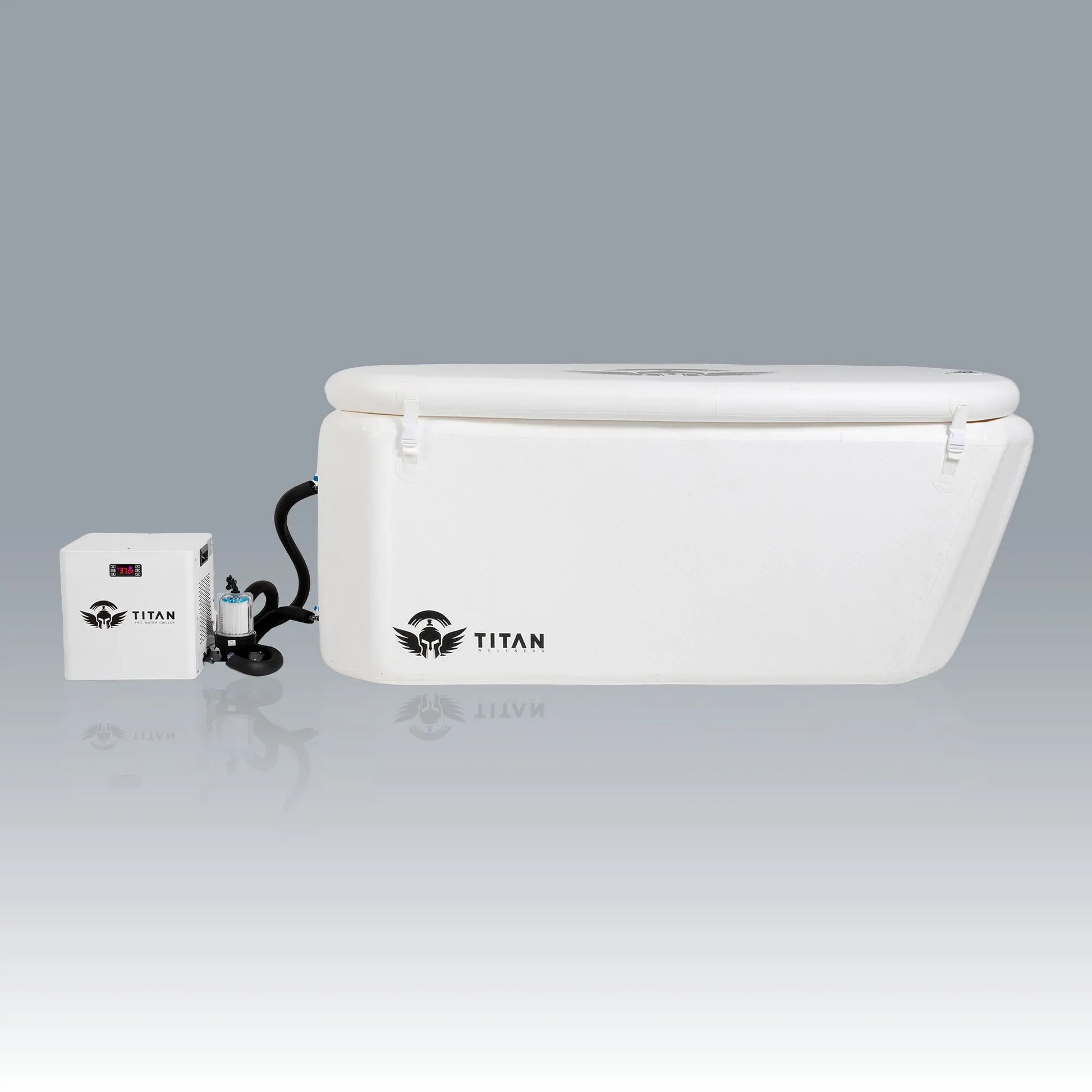 Arctic Triumph XL Ice Bath Pro cold therapy tub with high density insulation by Titan Wellness