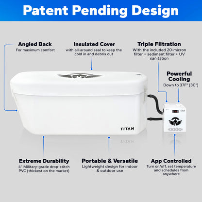 Arctic Triumph XL Cold Plunge Tub + Chiller Bundle