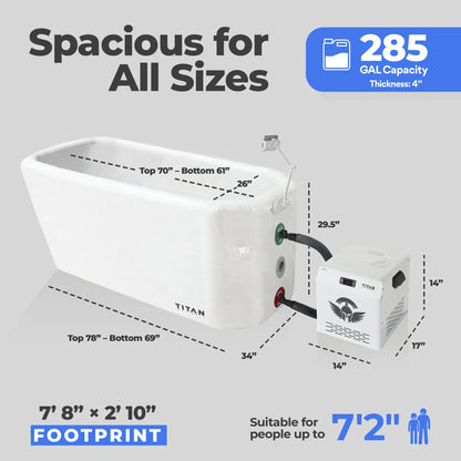 Arctic Triumph XL Cold Plunge Tub + Chiller Bundle