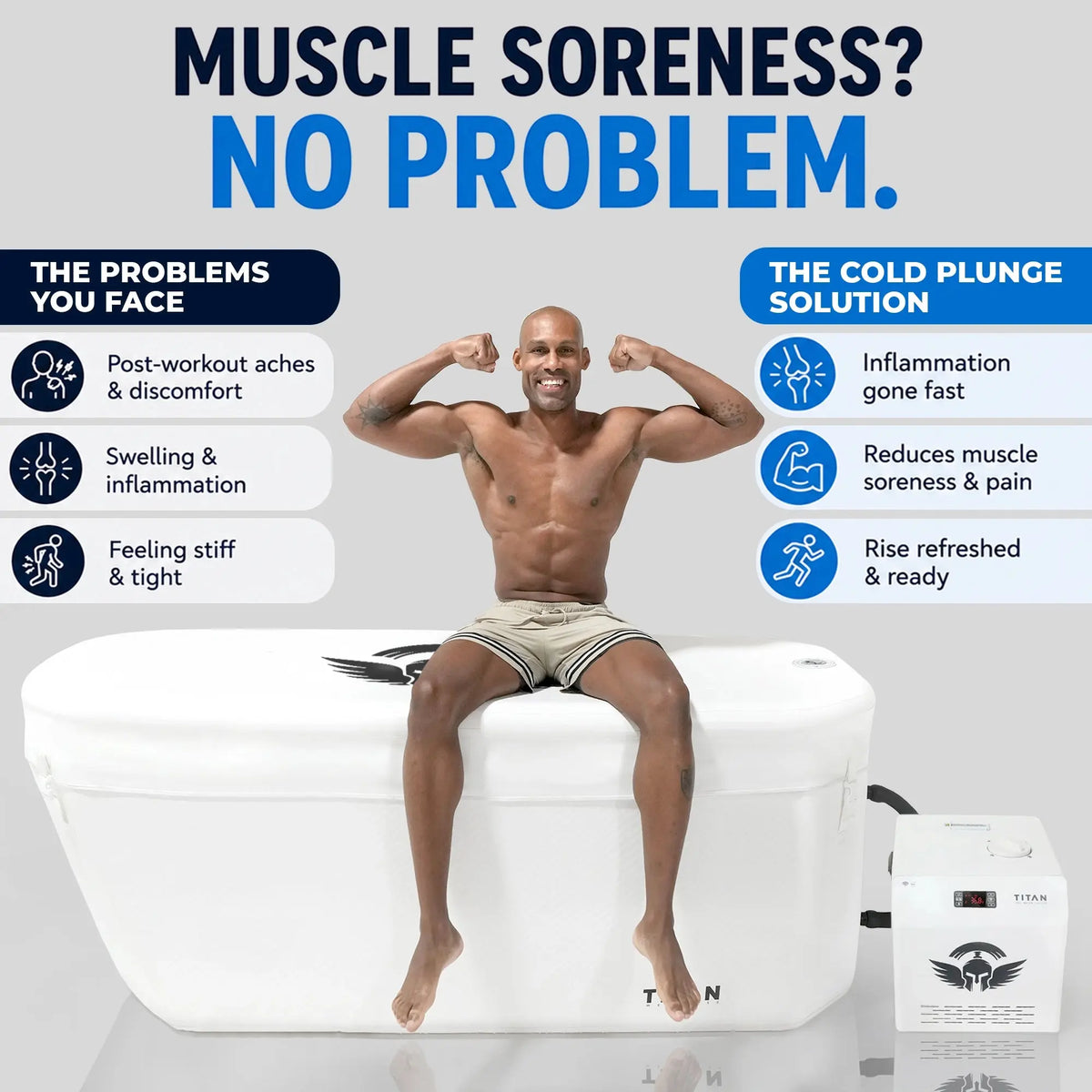 Arctic Triumph XL Cold Plunge Tub + Chiller Bundle