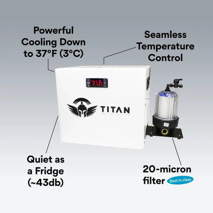 Apex Acrylic Cold Plunge Tub + Chiller Bundle Titan Wellness