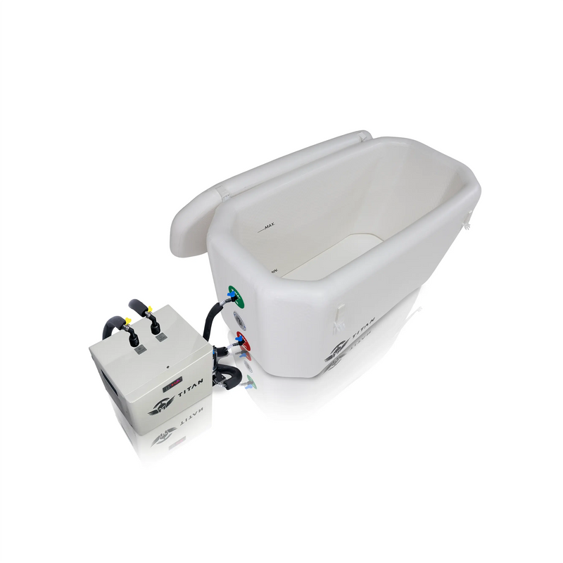Arctic White Triumph Ice Bath Pro Titan Cold Plunge Systems