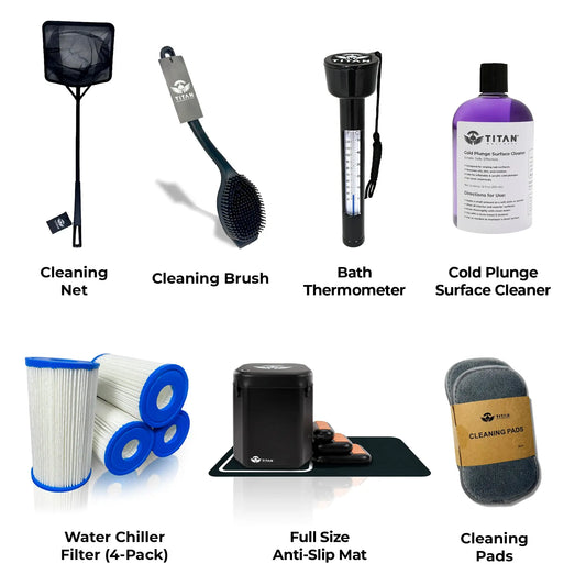 Atlas PRO Bundle: Filter 4-Pack, Cleaning Brush, Cleaning Pads, Cleaning Net, Large Neoprene Anti-Slip Mat, Surface Cleaner, and Thermometer