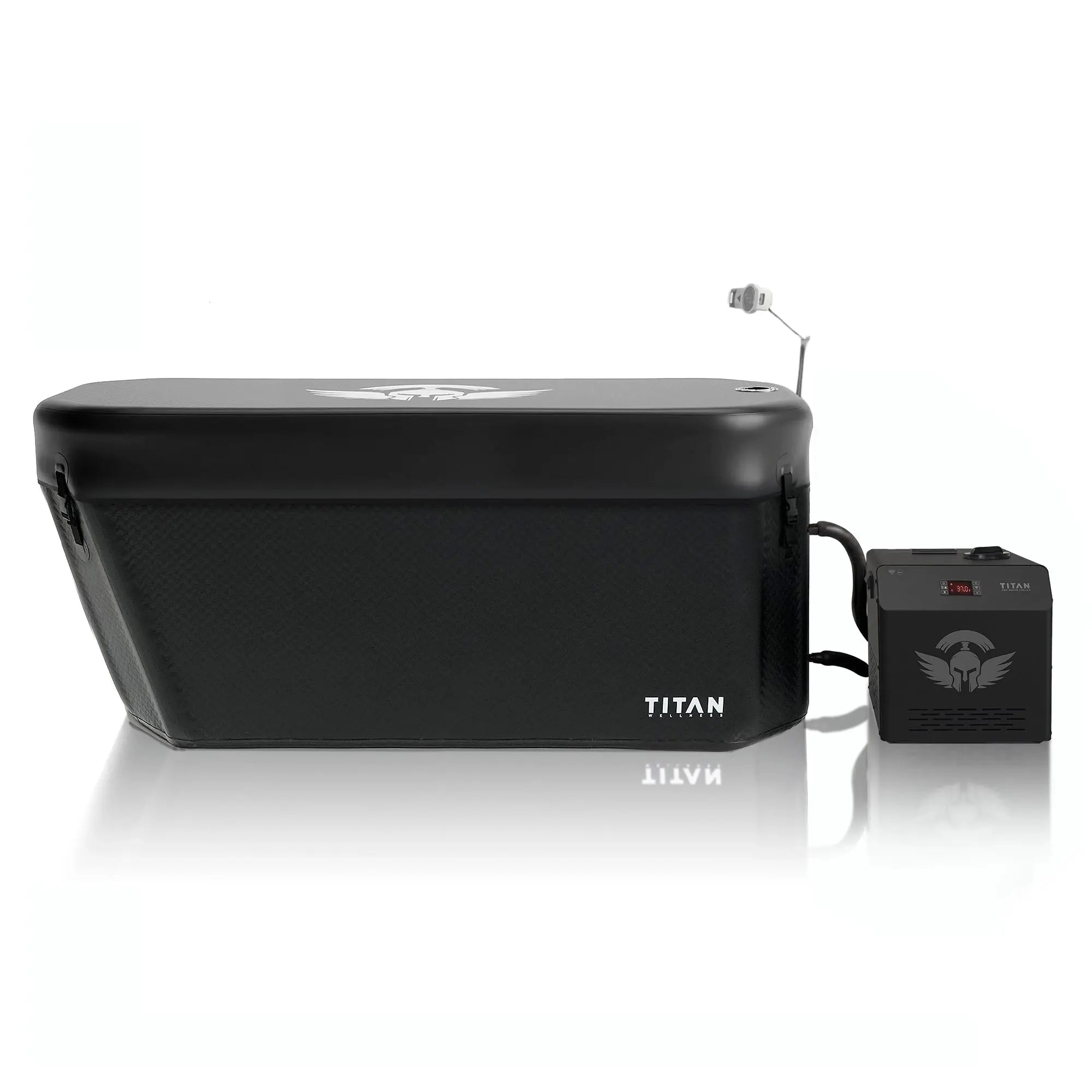 Midnight Black Triumph XL Cold Plunge Tub + Chiller Bundle