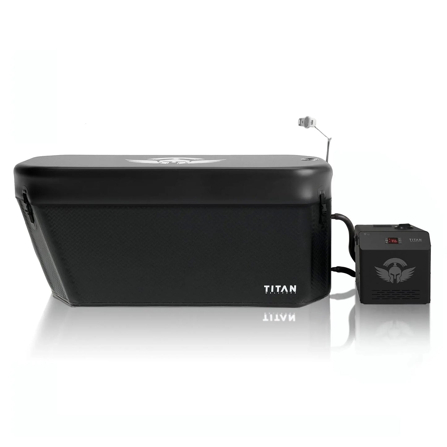 Midnight Black Triumph XL Cold Plunge Tub + Chiller Bundle