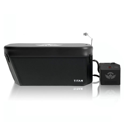 Midnight Black Triumph XL Cold Plunge Tub + Chiller Bundle