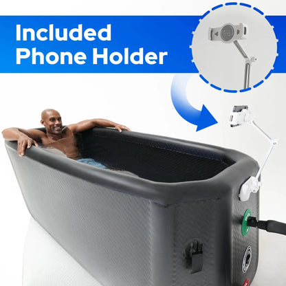 Midnight Black Triumph XL Cold Plunge Tub + Chiller Bundle