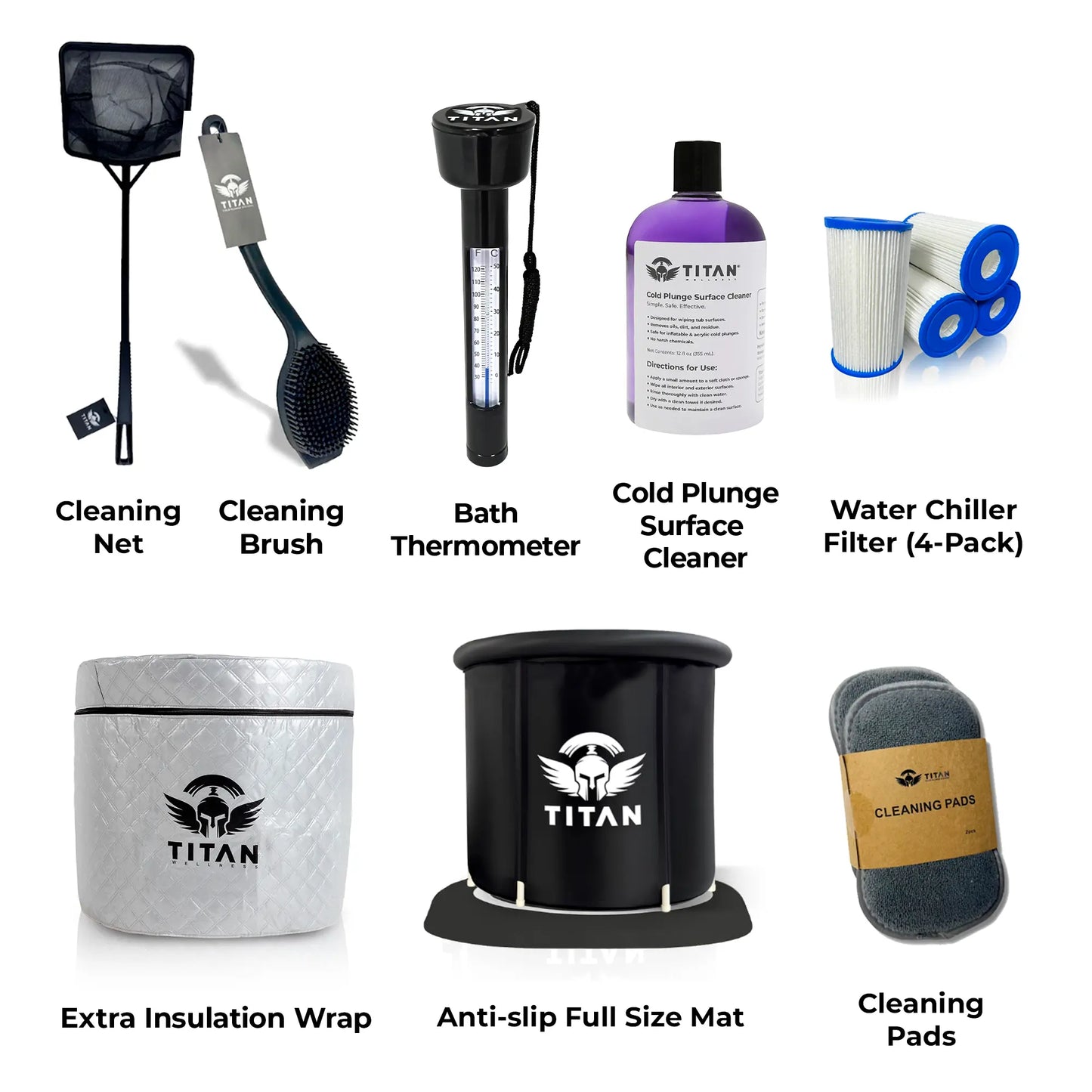 Bravo PRO Bundle: Filter 4-Pack, Cleaning Brush, Cleaning Pads, Cleaning Net, Extra-Insulation Cover, Full-Size Neoprene Anti-Slip Mat, Surface Cleaner, and Thermometer