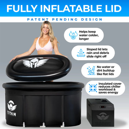 Bravo XL Cold Plunge Tub + Chiller Bundle Titan Wellness