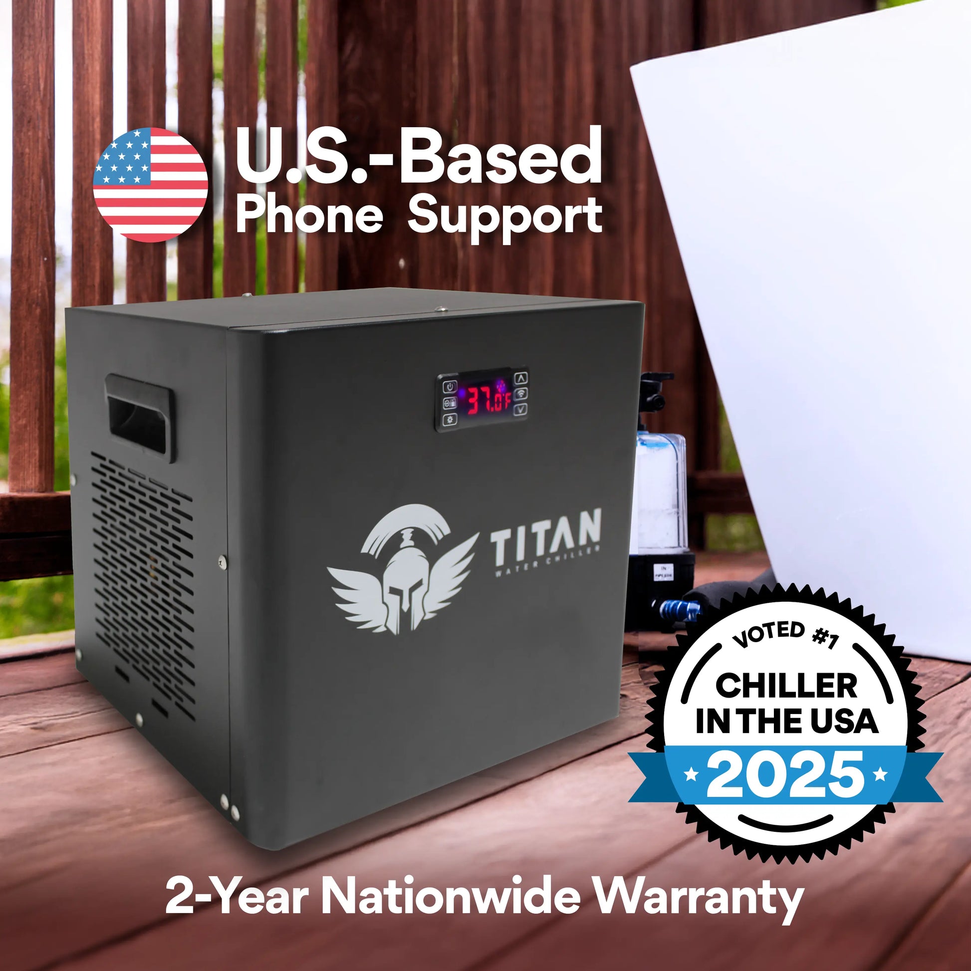 Cold Plunge Chiller Black Titan Wellness