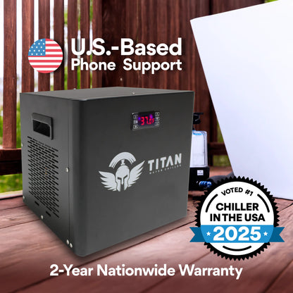Cold Plunge Chiller Black Titan Wellness