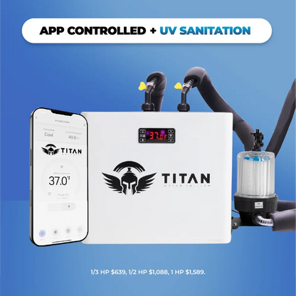 Cold Plunge Chiller White Titan Wellness