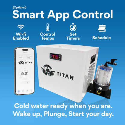 Cold Plunge Chiller White Titan Wellness