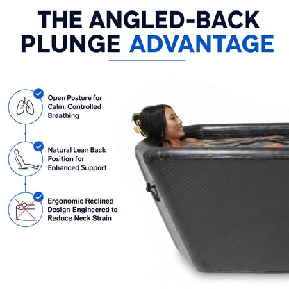Midnight Black Triumph XL Cold Plunge Tub + Chiller Bundle