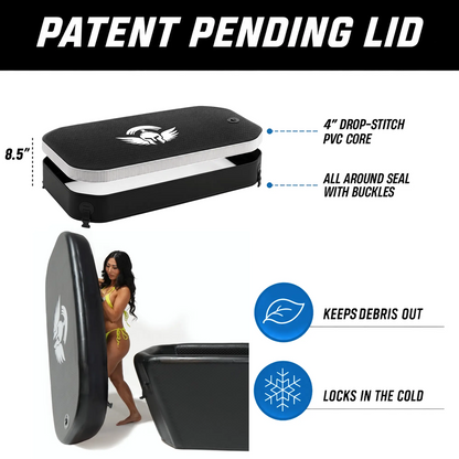 Midnight Black Triumph XL Cold Plunge Tub + Chiller Bundle