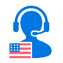 Headset with U.S. flag for Titan lifetime U.S. based phone support