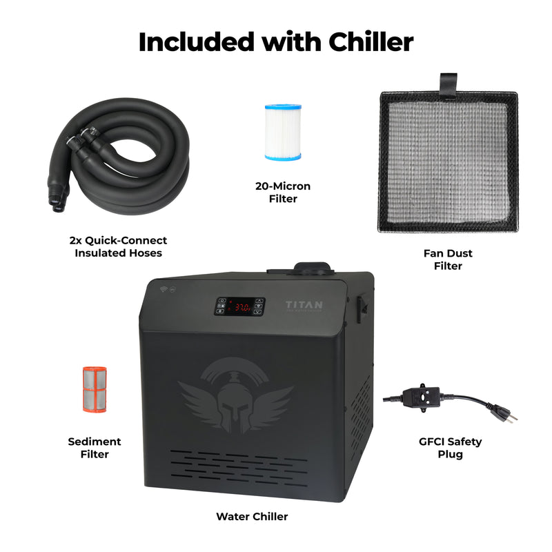 Black Triumph Cold Plunge Tub + Chiller Bundle