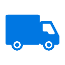 Delivery truck for fast shipping from California