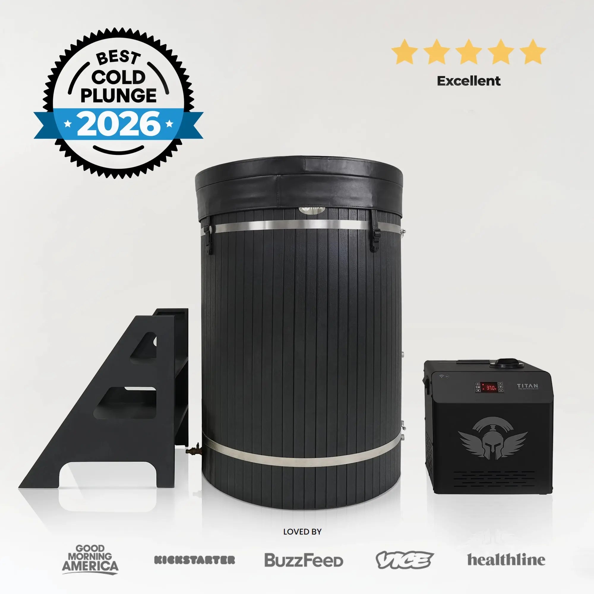 Summit Barrel Cold Plunge Tub + Chiller Bundle