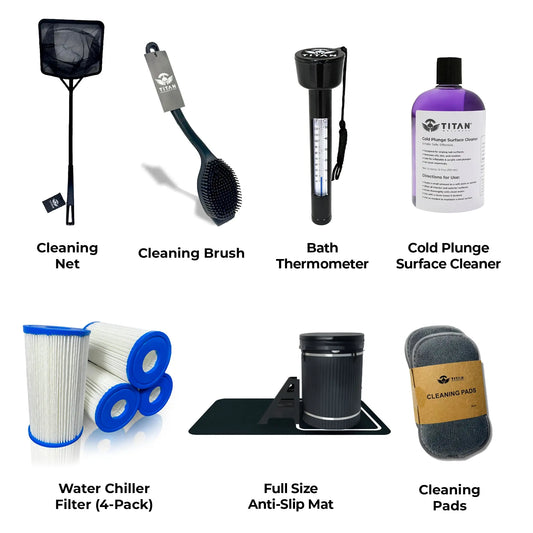Summit PRO Bundle: Filter 4-Pack, Cleaning Brush, Cleaning Pads, Cleaning Net, Full-Size Neoprene Anti-Slip Mat, Surface Cleaner, and Thermometer