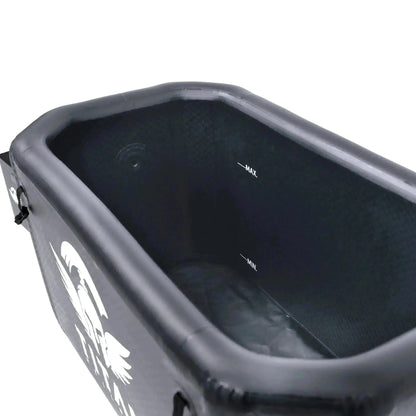 Interior view of Titan Triumph XL tub with textured liner and water level marks