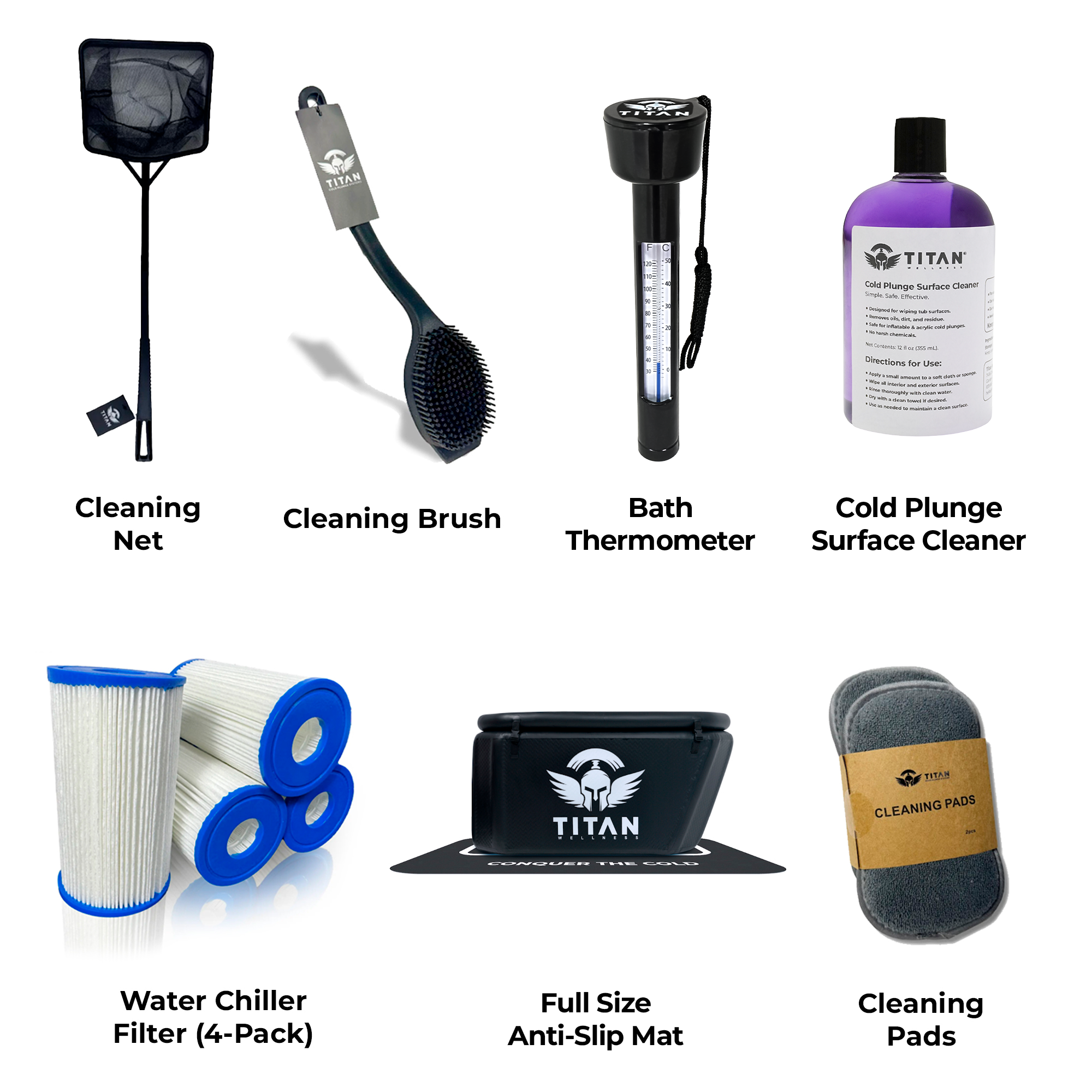 Triumph PRO Bundle: Filter 4-Pack, Cleaning Brush, Cleaning Pads, Cleaning Net, Full-Size Neoprene Anti-Slip Mat, Surface Cleaner, and Thermometer