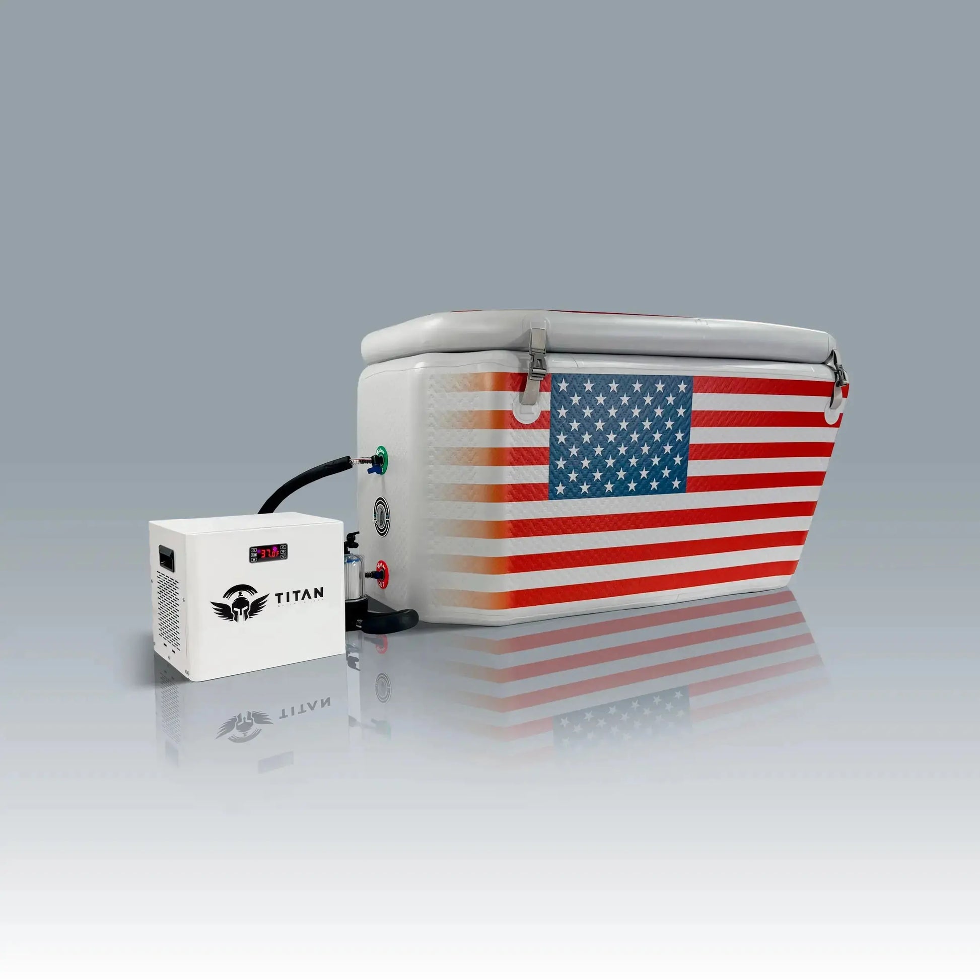 Triumph Ice Bath Pro US Flag Titan Wellness