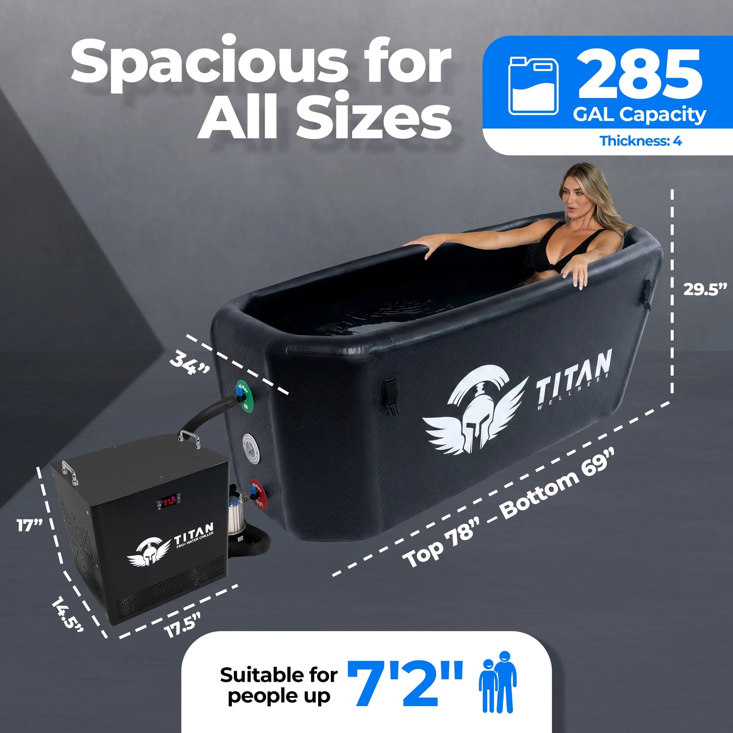 Triumph XL Cold Plunge Tub + Chiller Bundle