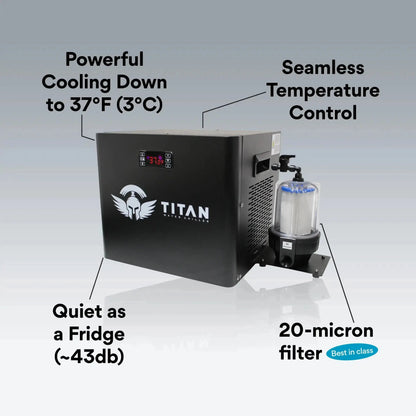 Cold Plunge Chiller Black Titan Wellness