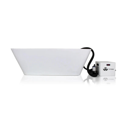 White Universal Ice Bath Chiller by Titan Wellness for maintaining precise water temperatures in cold therapy setups.